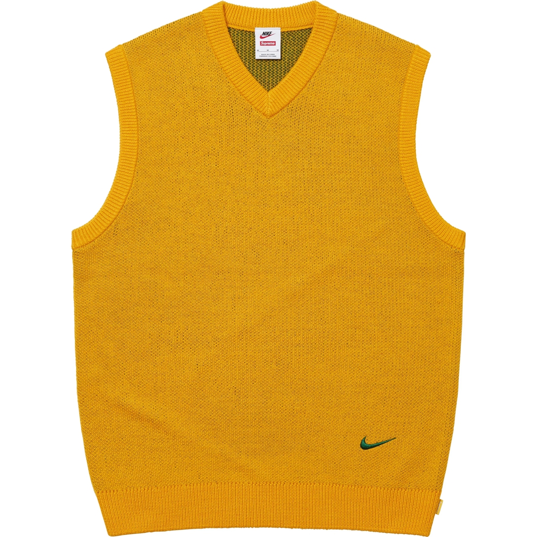 Supreme Supreme Nike Sweater Vest (SS25) - Yellow - $128