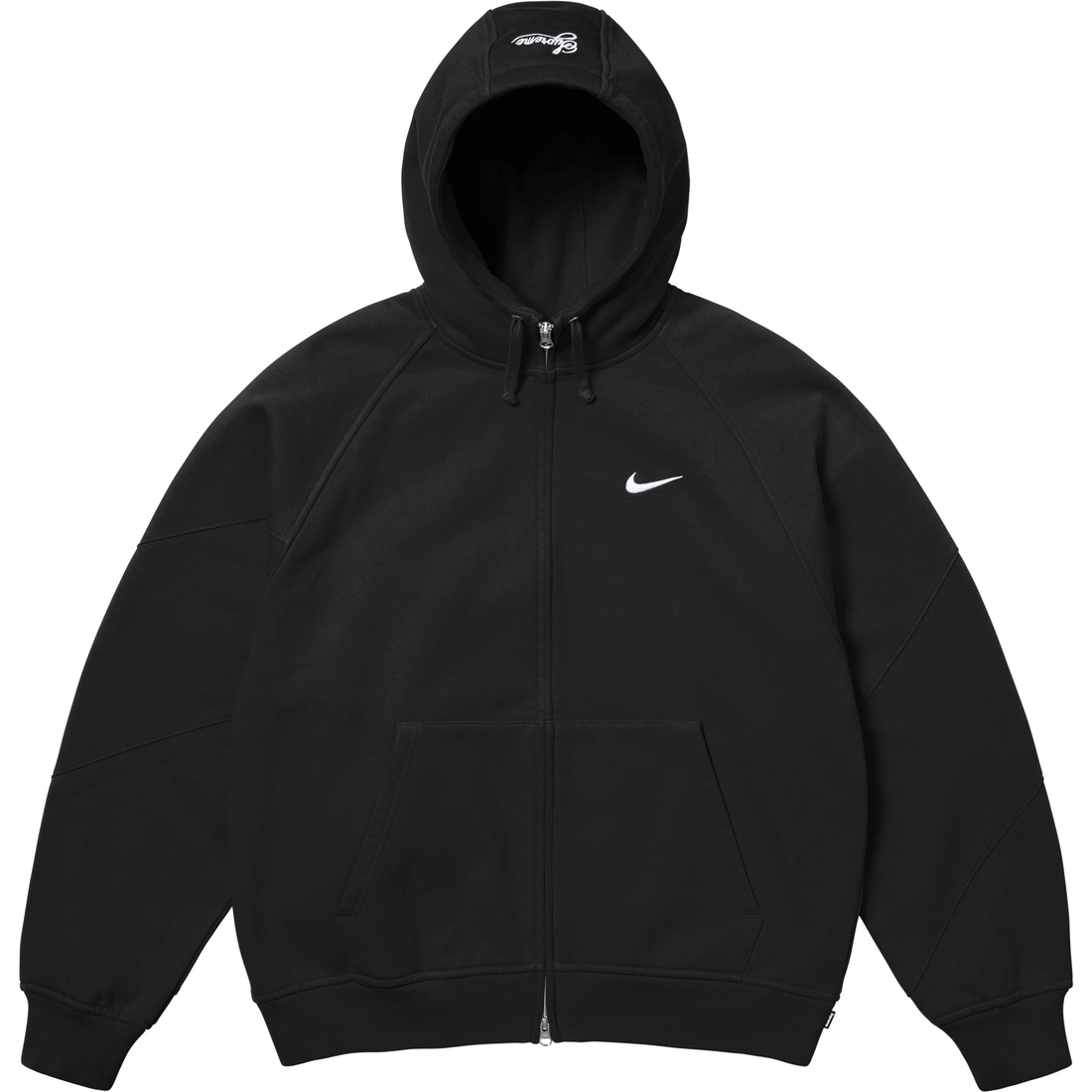 Supreme Supreme Nike Zip Up Hooded Sweatshirt (SS25) - Black - $158