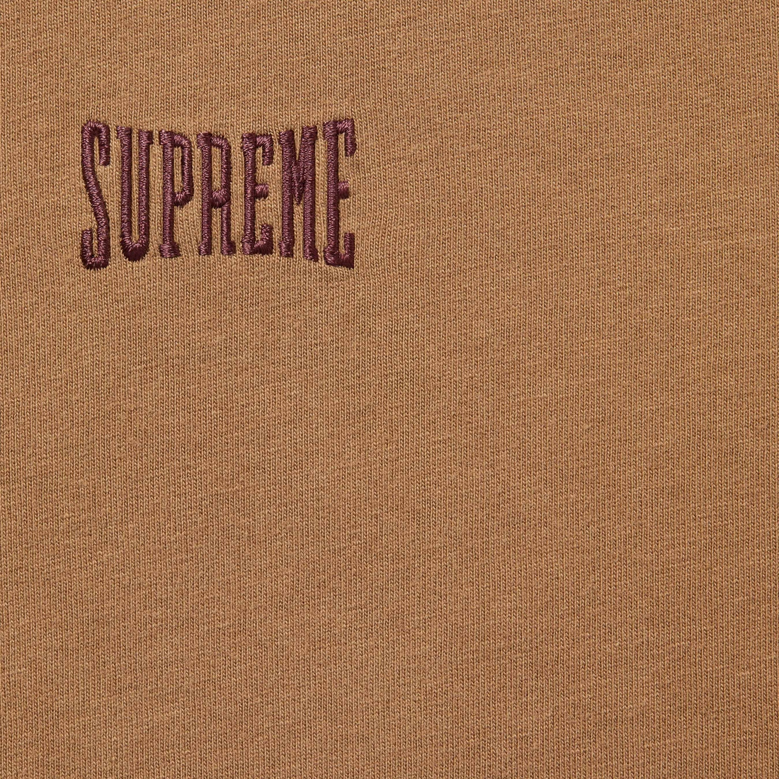 Supreme Warm Up Washed S S Top (SS25) - Brown - $54