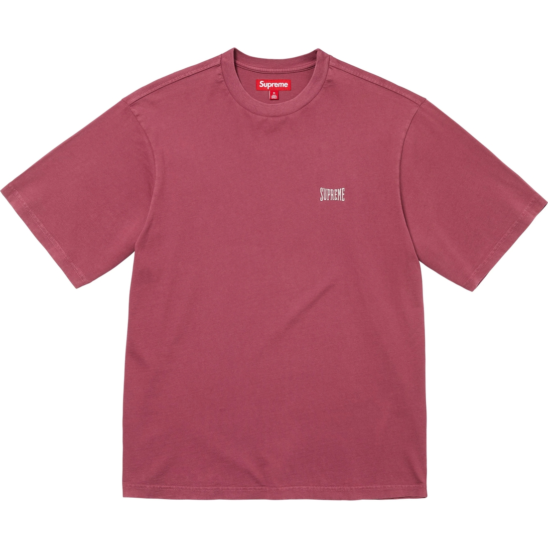 Supreme Warm Up Washed S S Top (SS25) - Maroon - $54