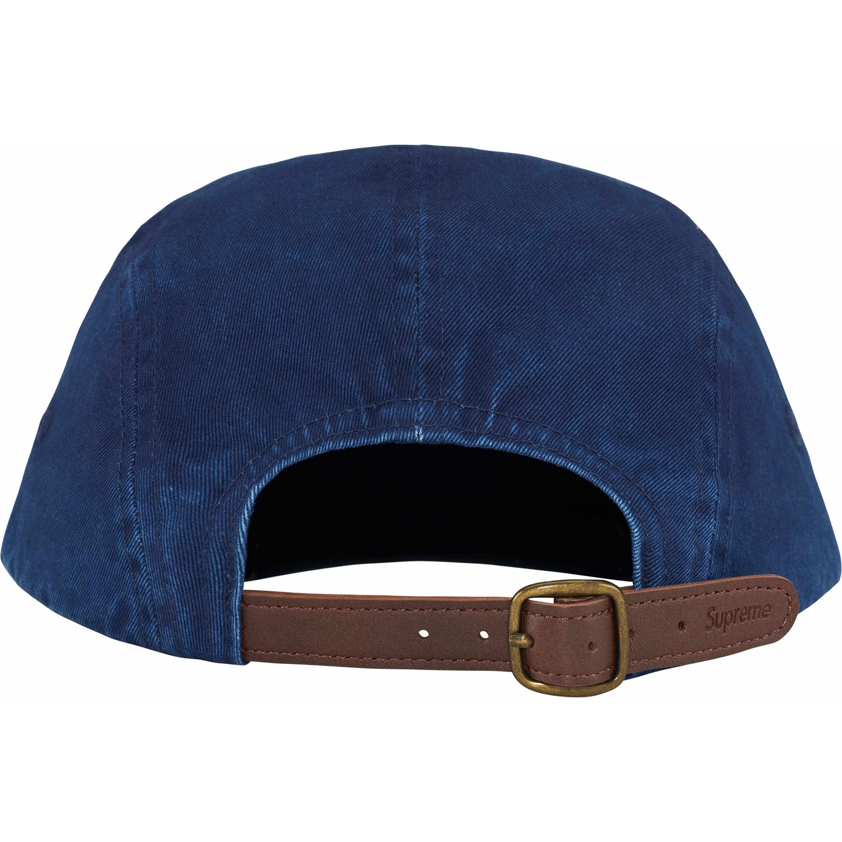 Supreme Washed Chino Twill Camp Cap (SS25) - Indigo - $48