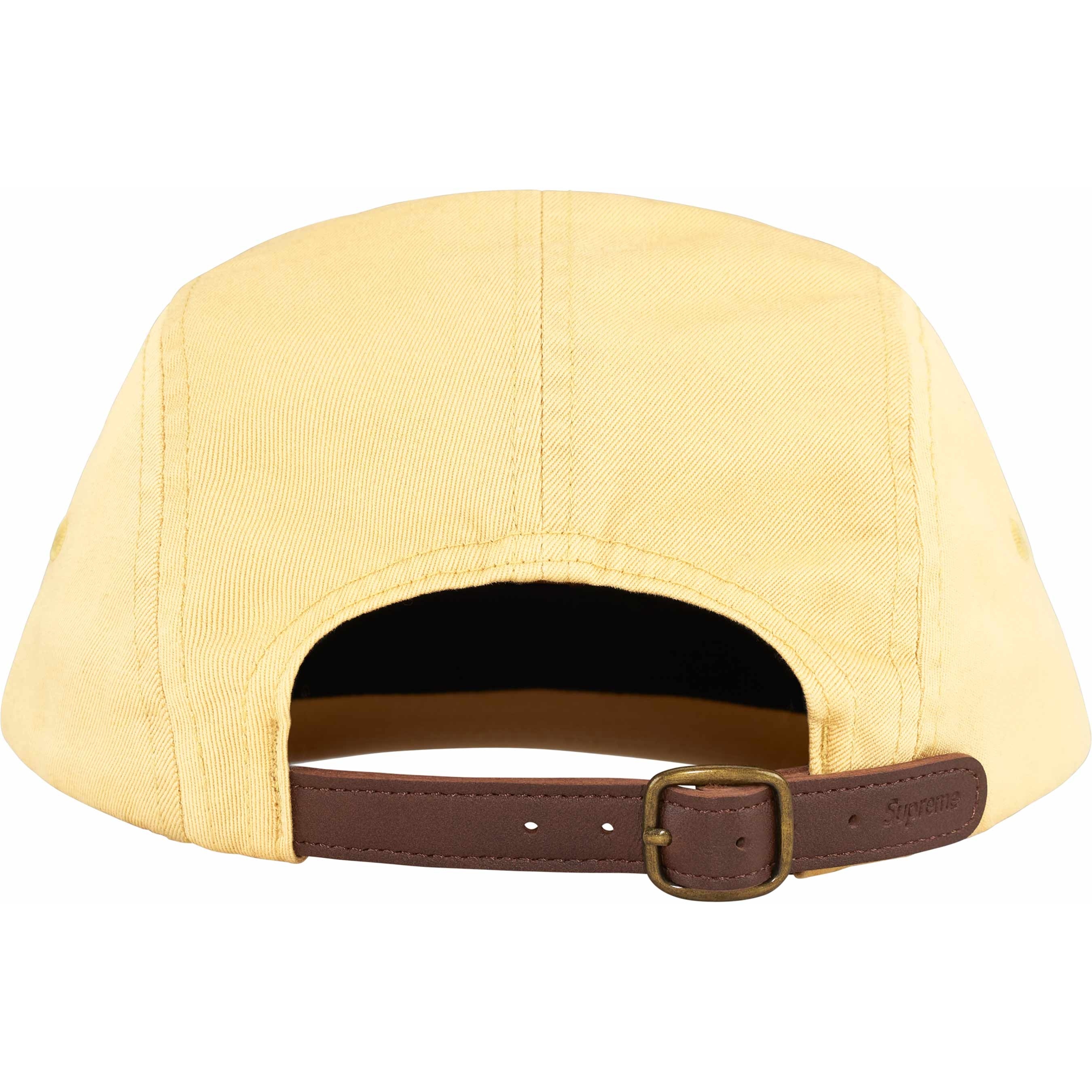 Supreme Washed Chino Twill Camp Cap (SS25) - Light Yellow - $48