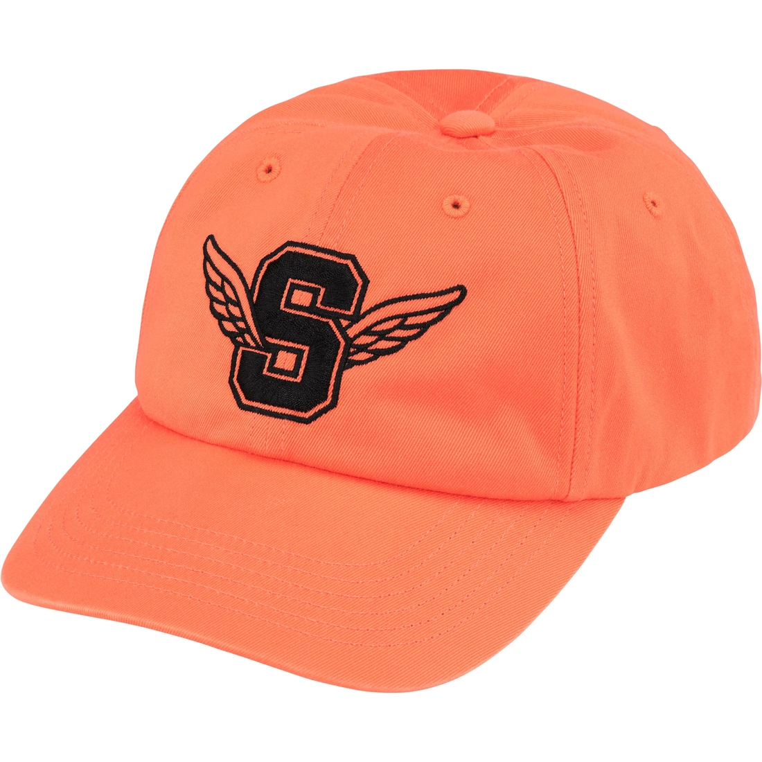 Supreme Wings Logo 6-Panel (SS25) - Light Orange - $48