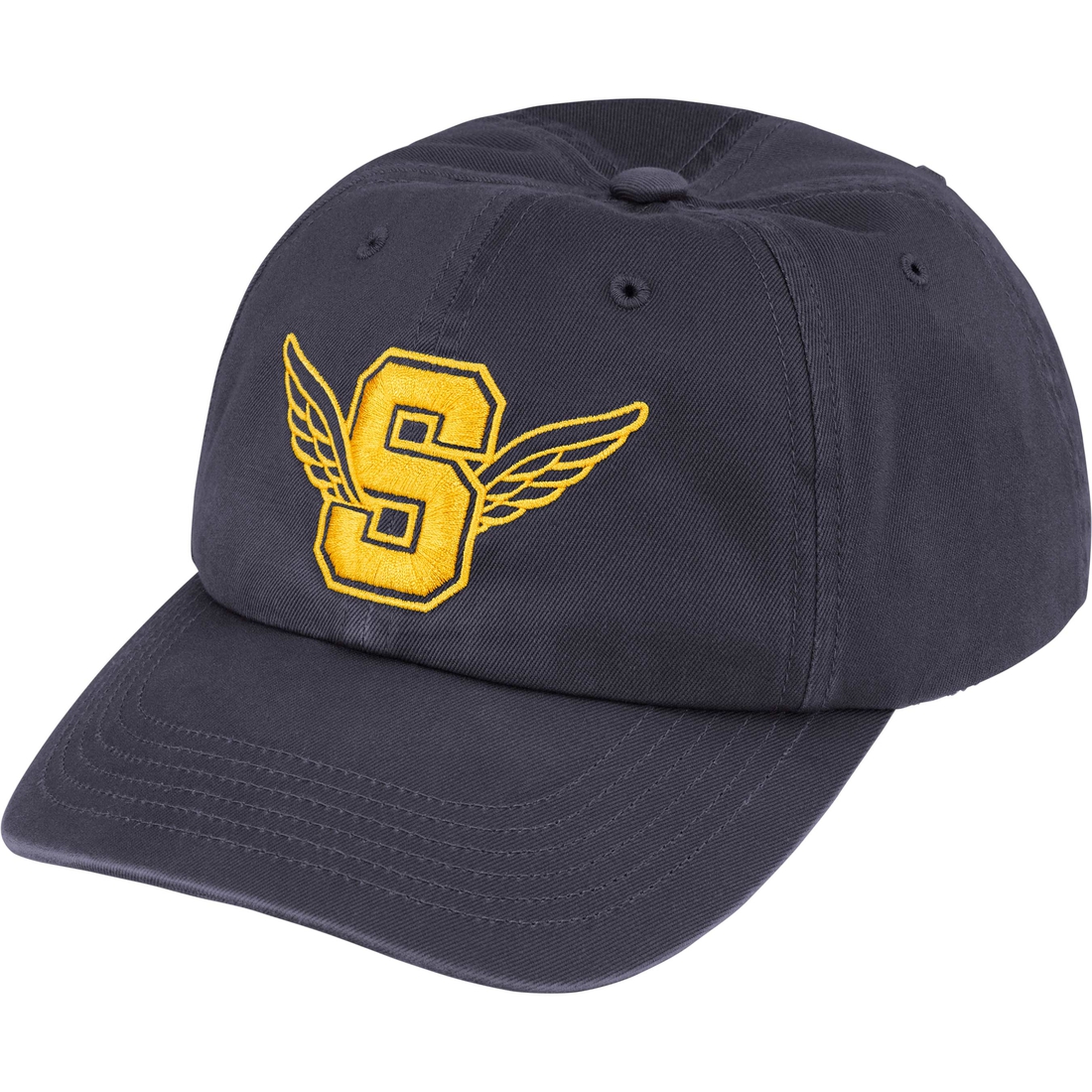 Supreme Wings Logo 6-Panel (SS25) - Navy - $48