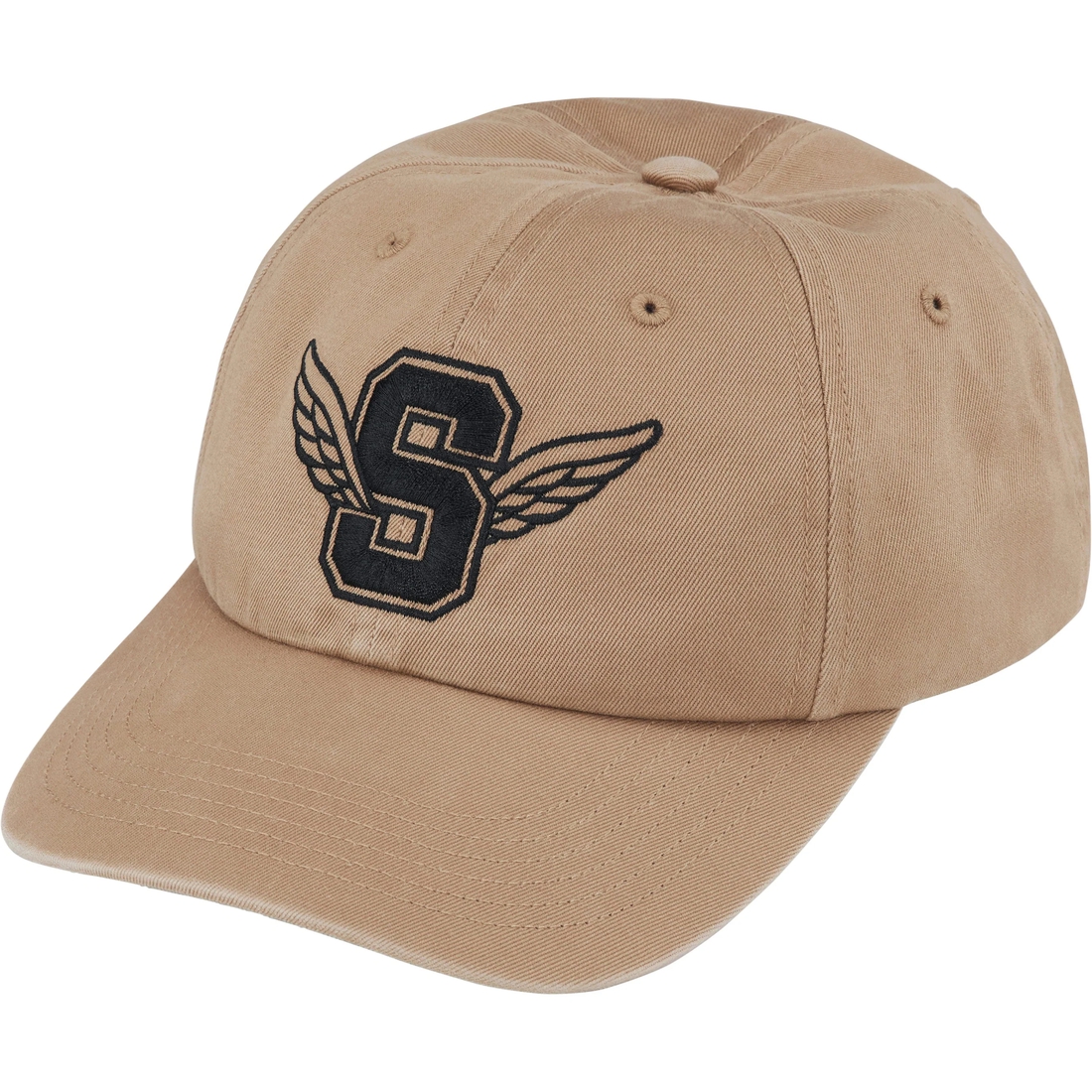 Supreme Wings Logo 6-Panel (SS25) - Tan - $48