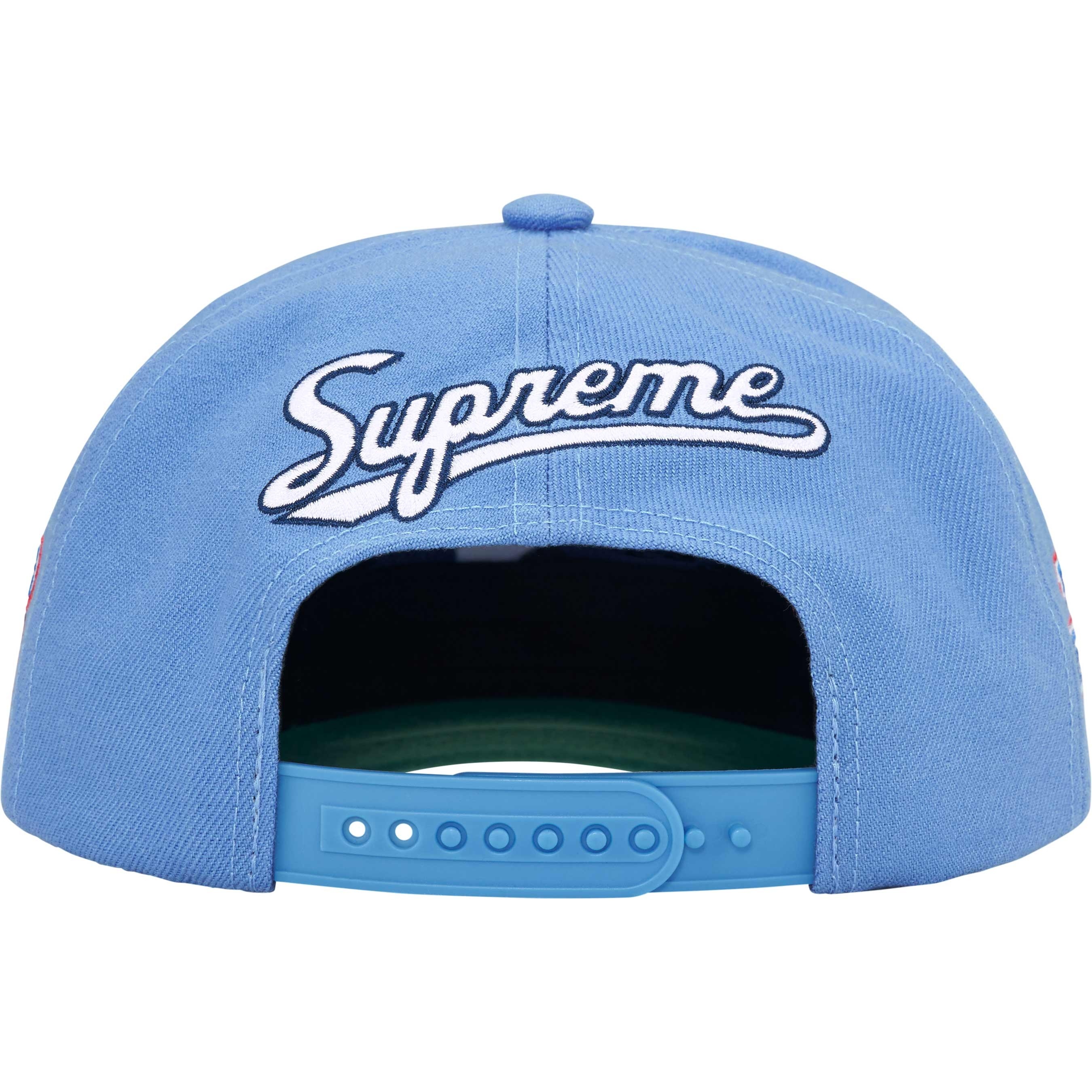 Supreme World Famous S Logo 6-Panel (SS25) - Light Blue - $48