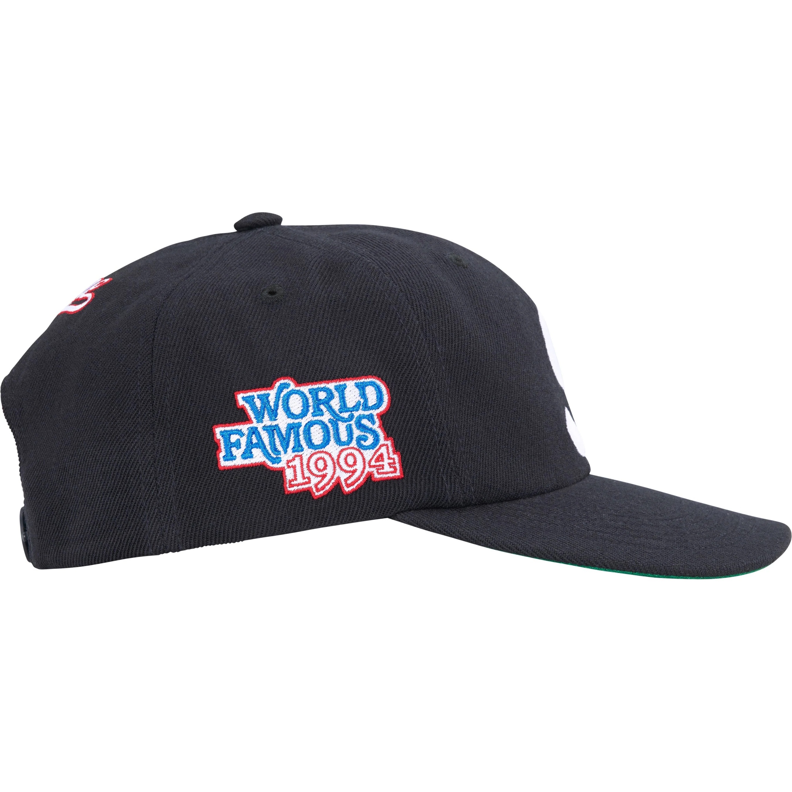 Supreme World Famous S Logo 6-Panel (SS25) - Navy - $48