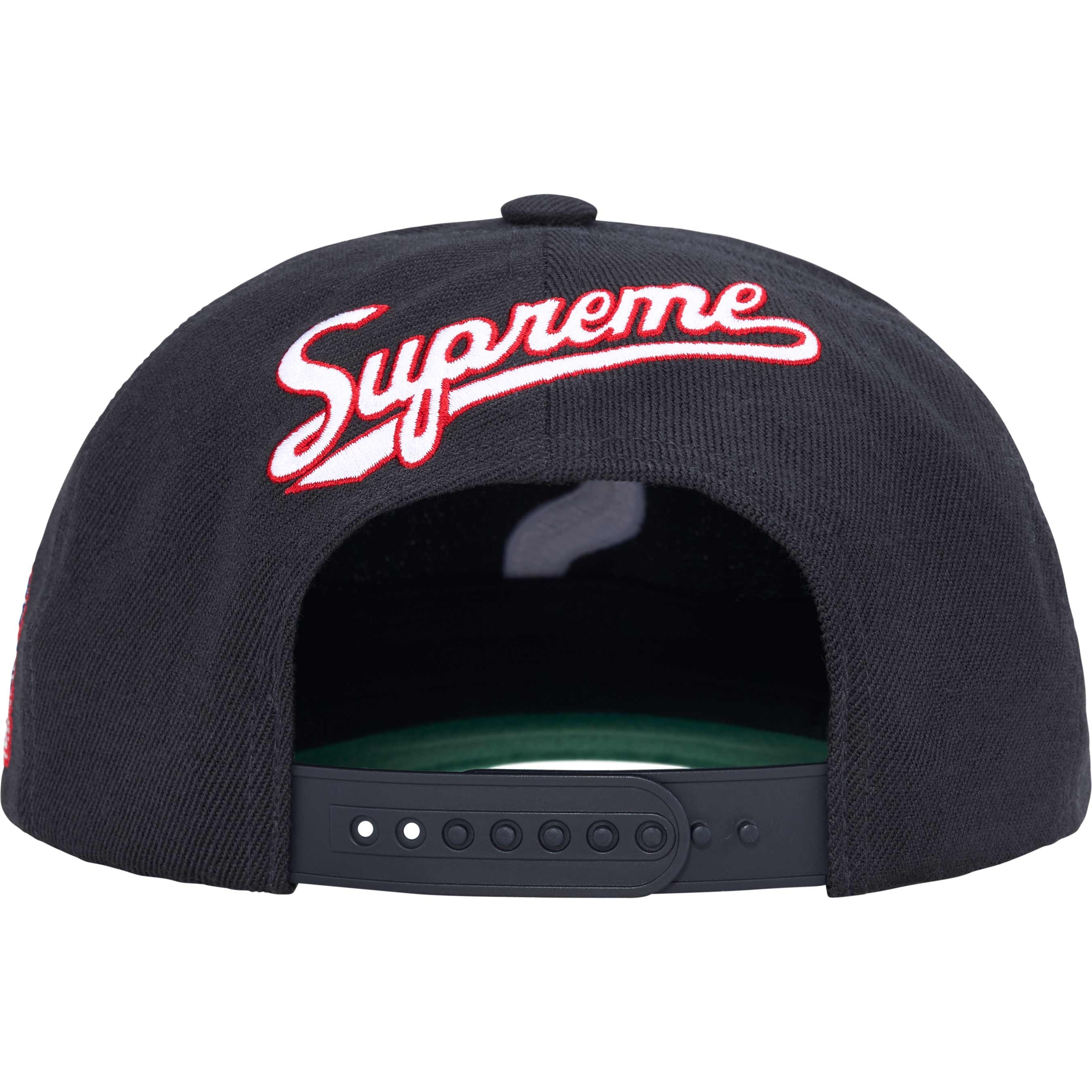 Supreme World Famous S Logo 6-Panel (SS25) - Navy - $48