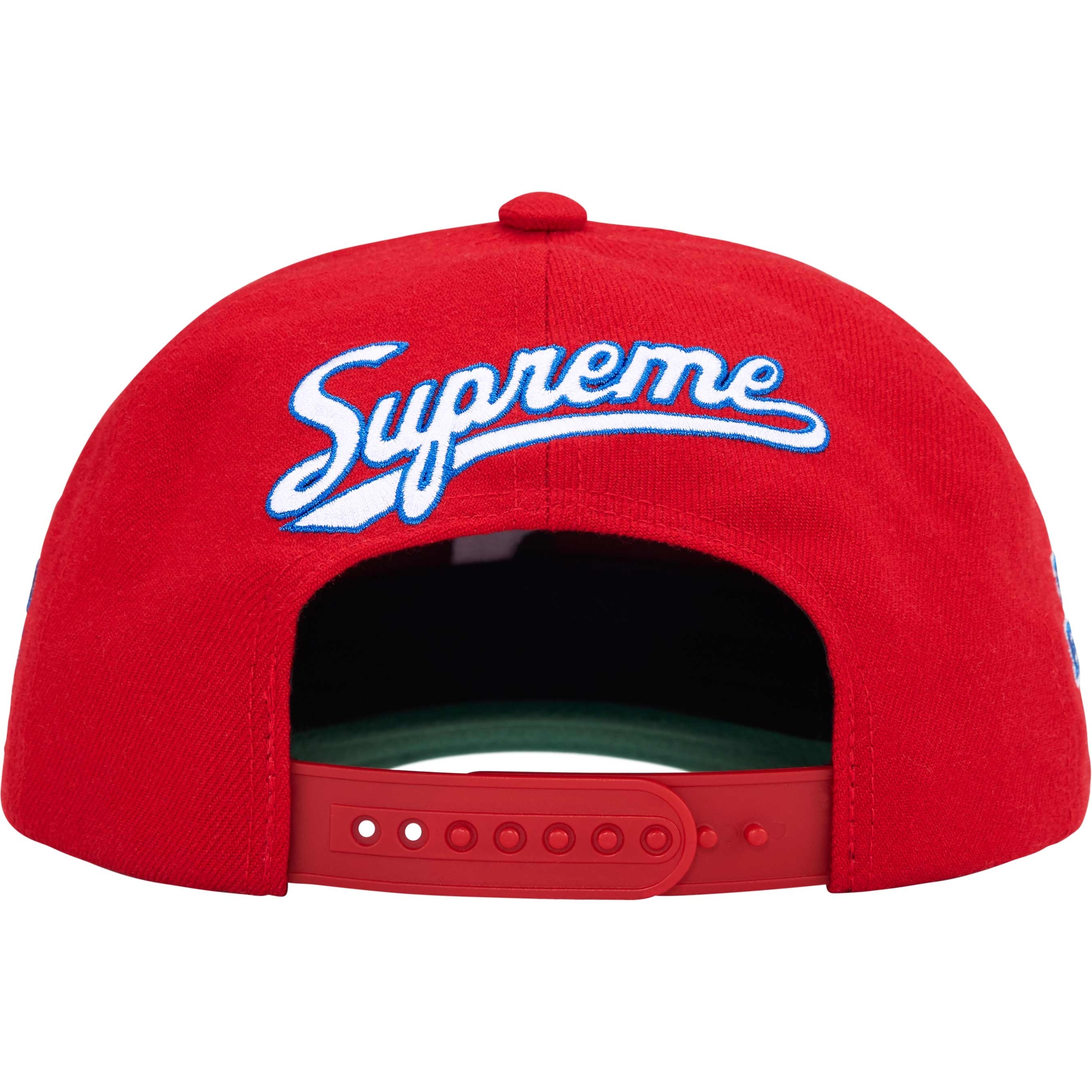 Supreme World Famous S Logo 6-Panel (SS25) - Red - $48