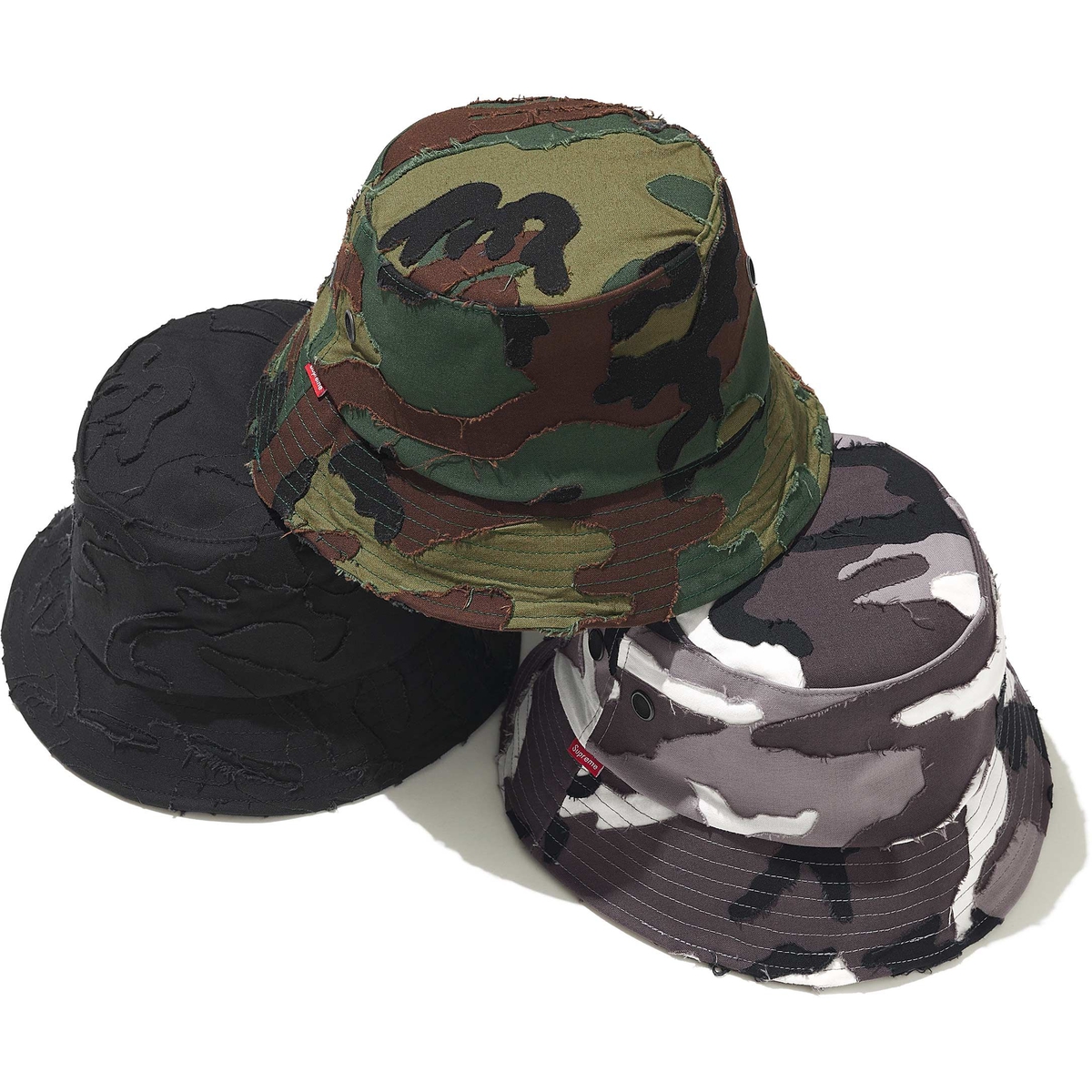Supreme Layered Camo Crusher releasing on Week 19 for spring summer 2025