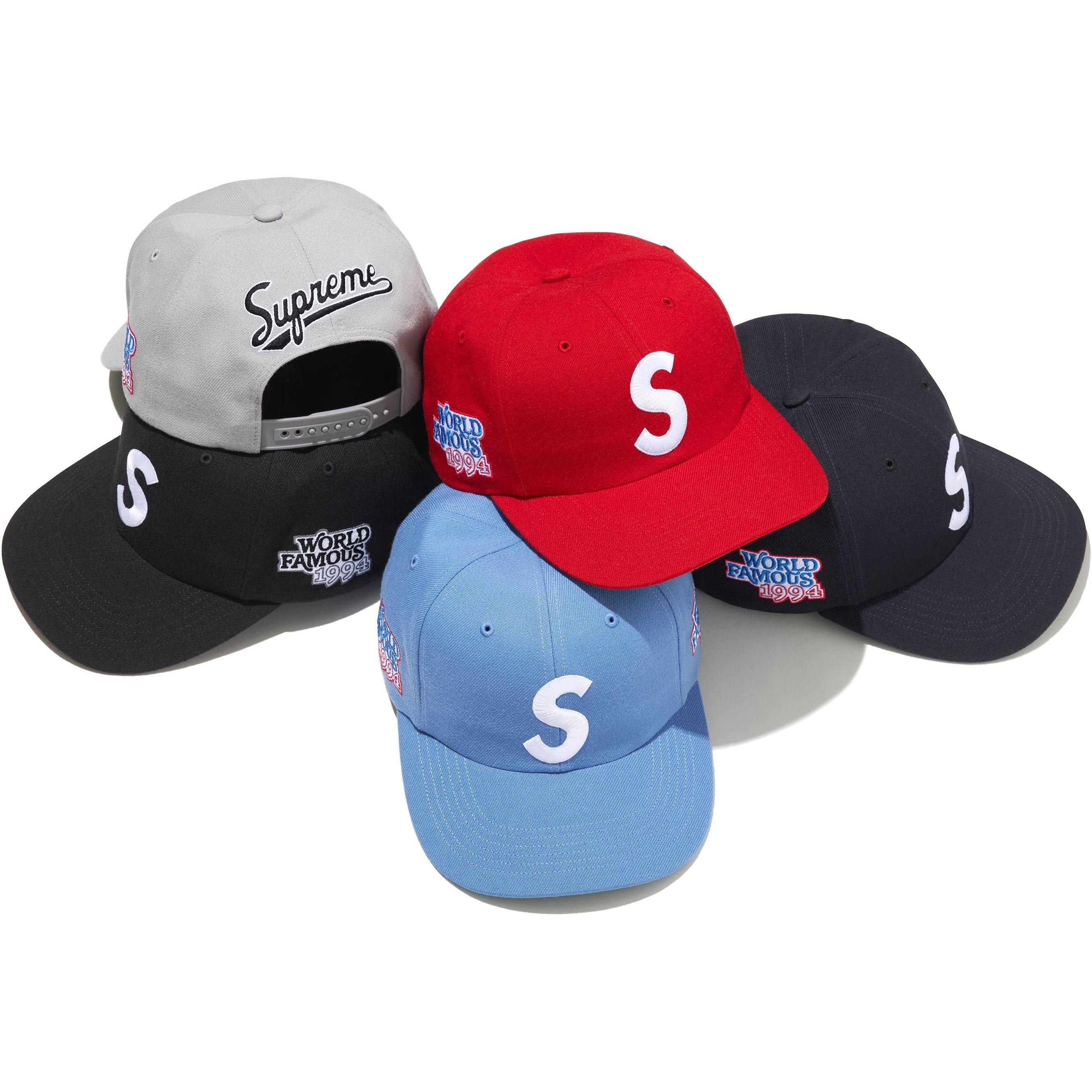 Supreme World Famous S Logo 6-Panel releasing on Week 5 for spring summer 2025