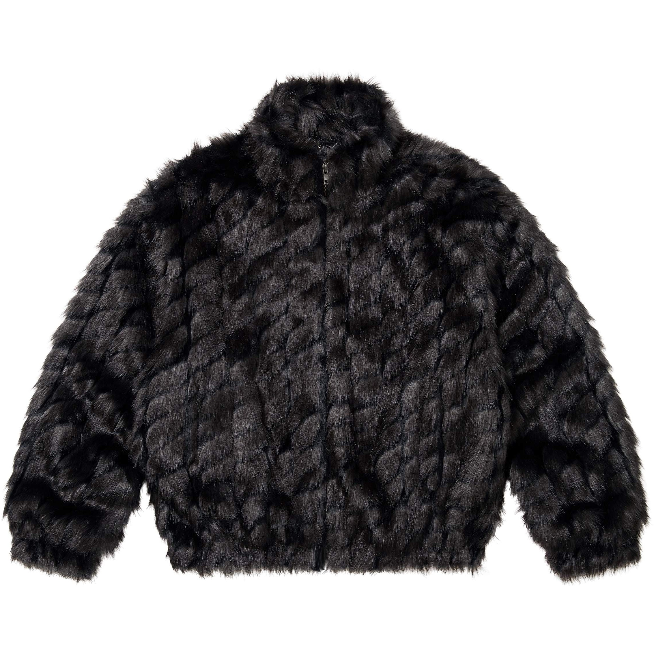 Supreme 2-Tone WINDSTOPPER Faux Fur Jacket (SS25) - Black - $398