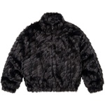 Supreme 2-Tone WINDSTOPPER Faux Fur Jacket (SS25) - Black