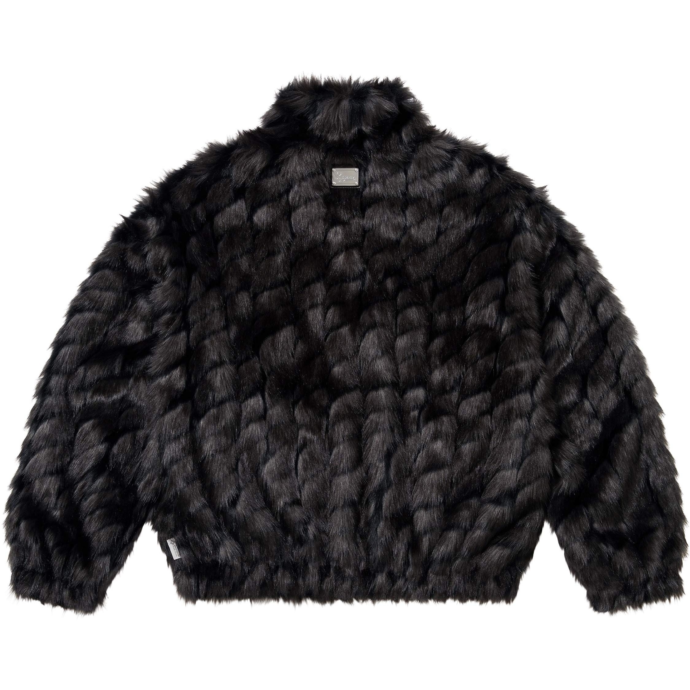 Supreme 2-Tone WINDSTOPPER Faux Fur Jacket (SS25) - Black - $398