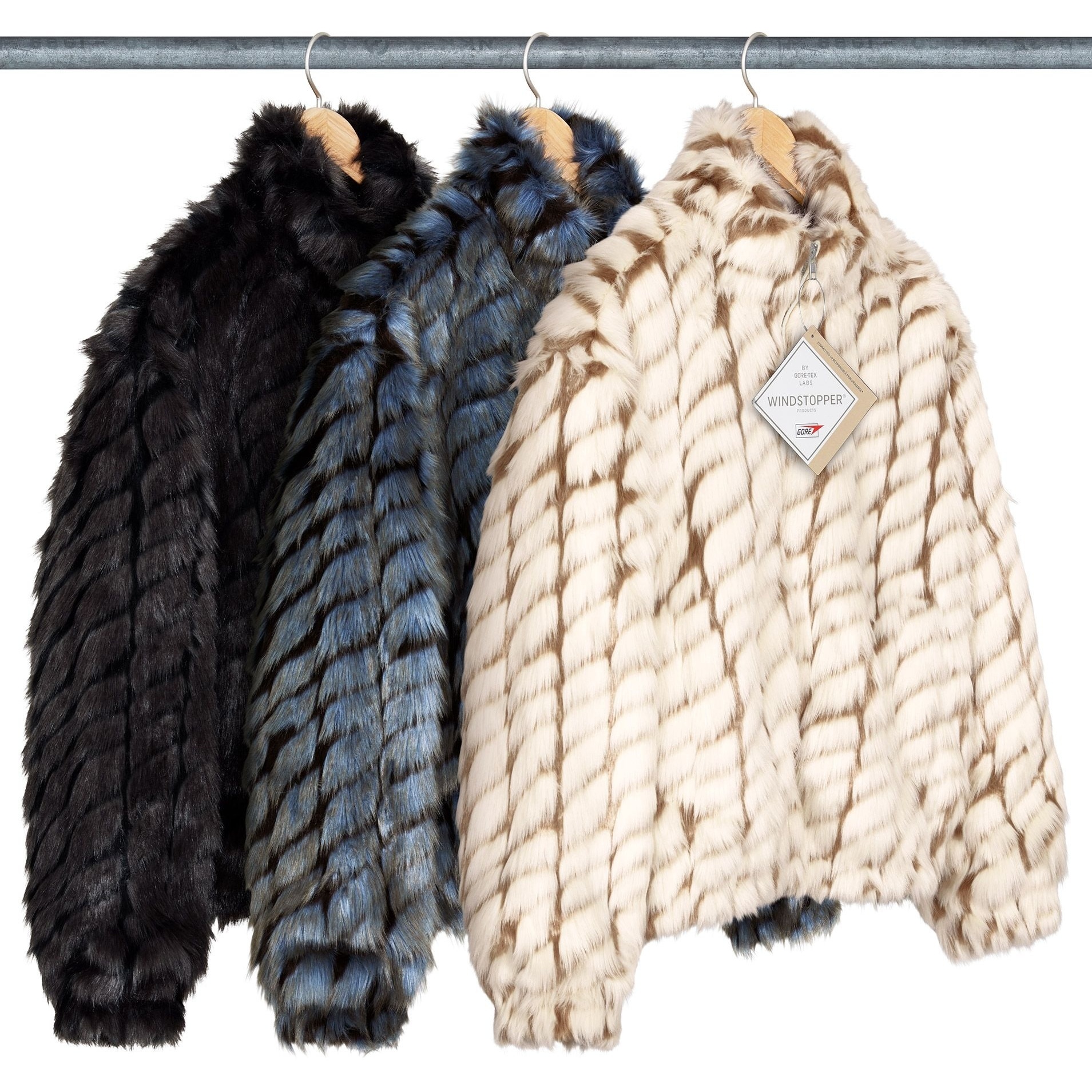 Supreme 2-Tone WINDSTOPPER Faux Fur Jacket (SS25) - $398