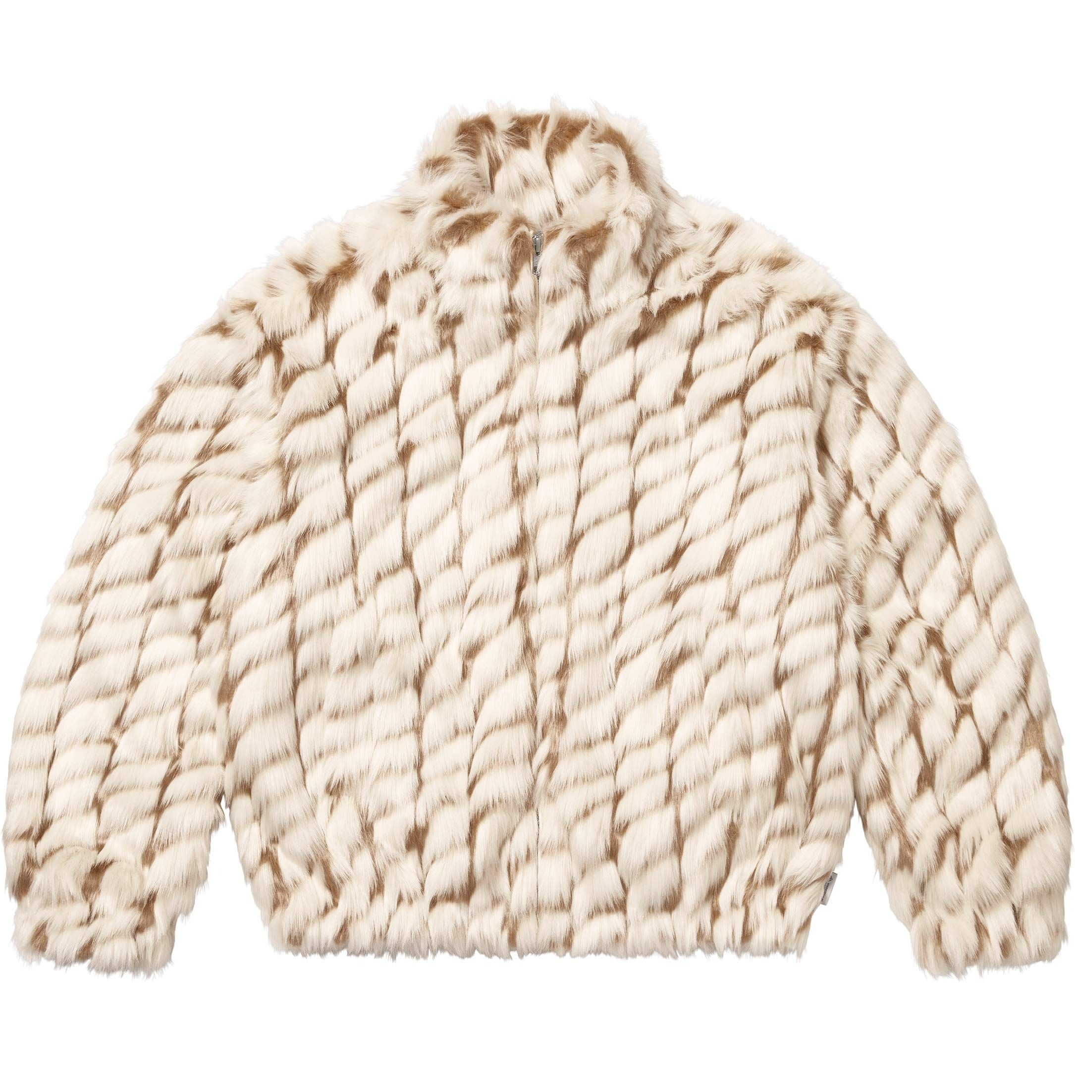 Supreme 2-Tone WINDSTOPPER Faux Fur Jacket (SS25) - Tan - $398