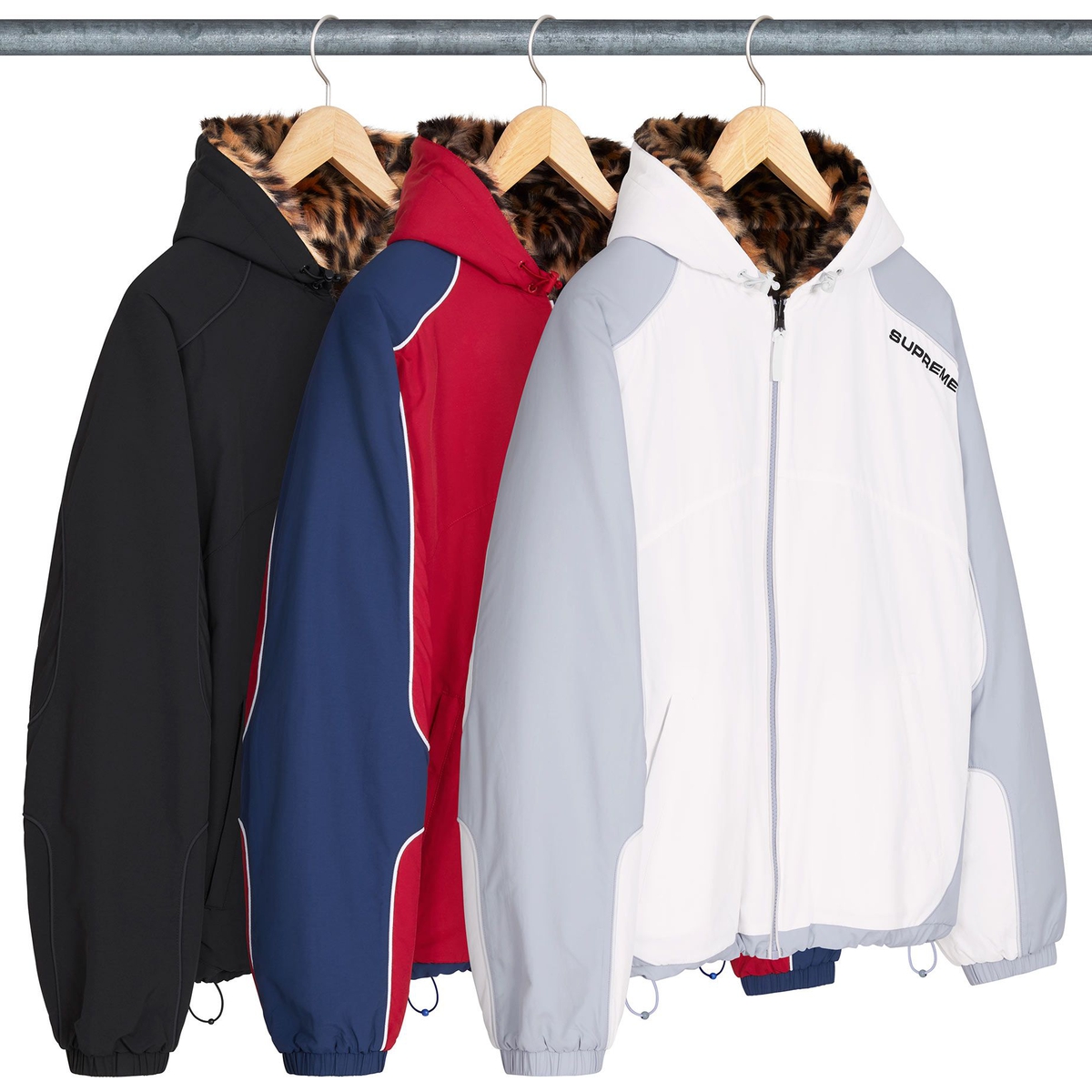 Supreme Faux Fur Reversible Hooded Track Jacket releasing on Week 8 for spring summer 2025
