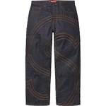 Supreme S Logo Rigid Baggy Jean (SS25) - Rigid Indigo