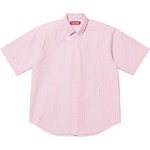 Supreme Loose Fit Oxford S S Shirt (SS25) - Pink Stripe