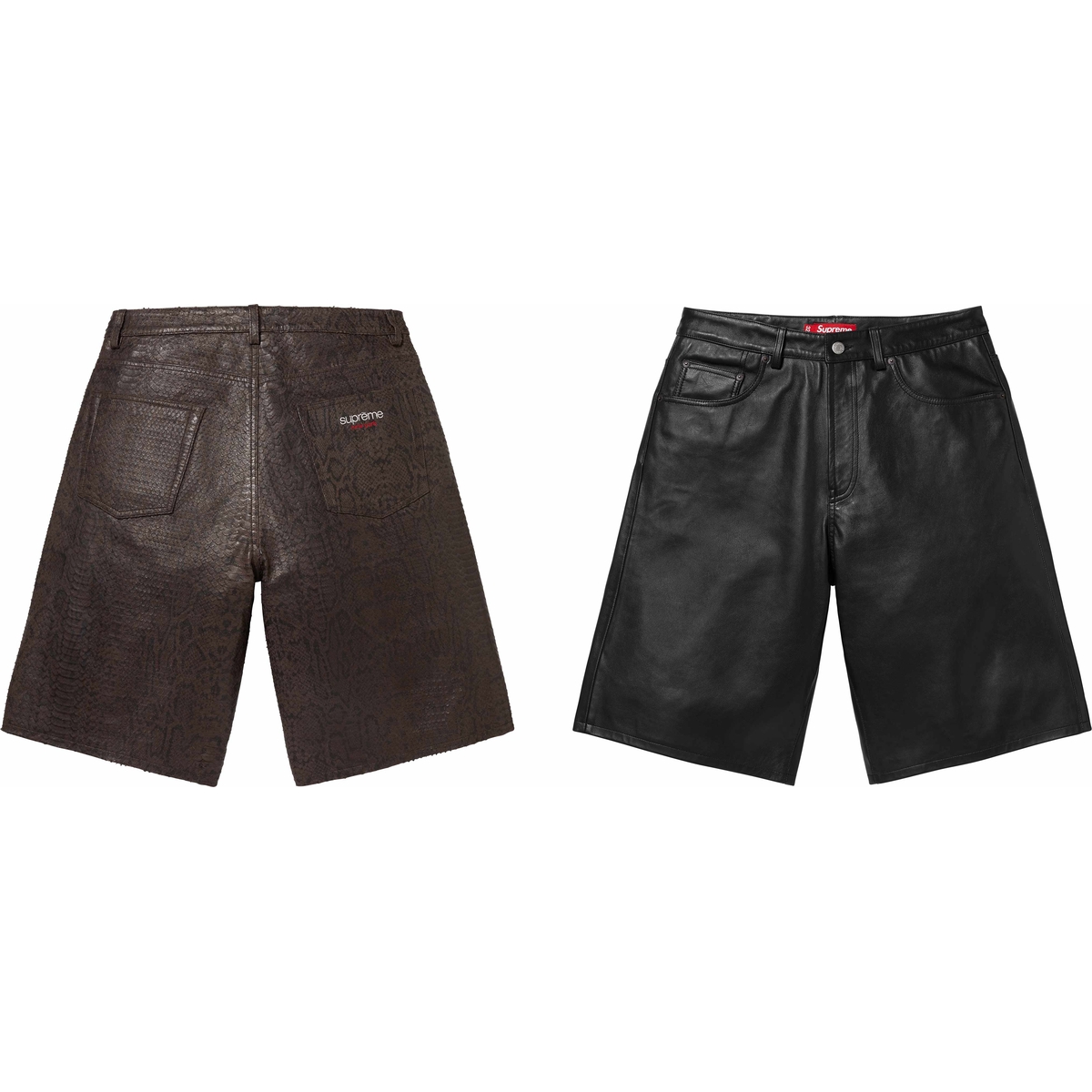Supreme Baggy Leather Short releasing on Week 16 for spring summer 2025