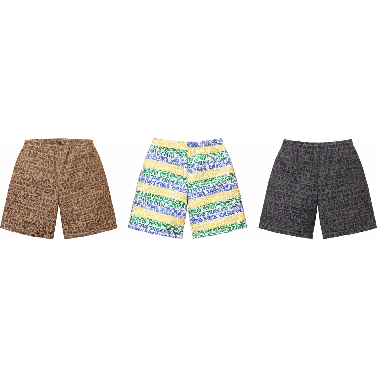 Supreme Cities Jacquard Short releasing on Week 8 for spring summer 2025