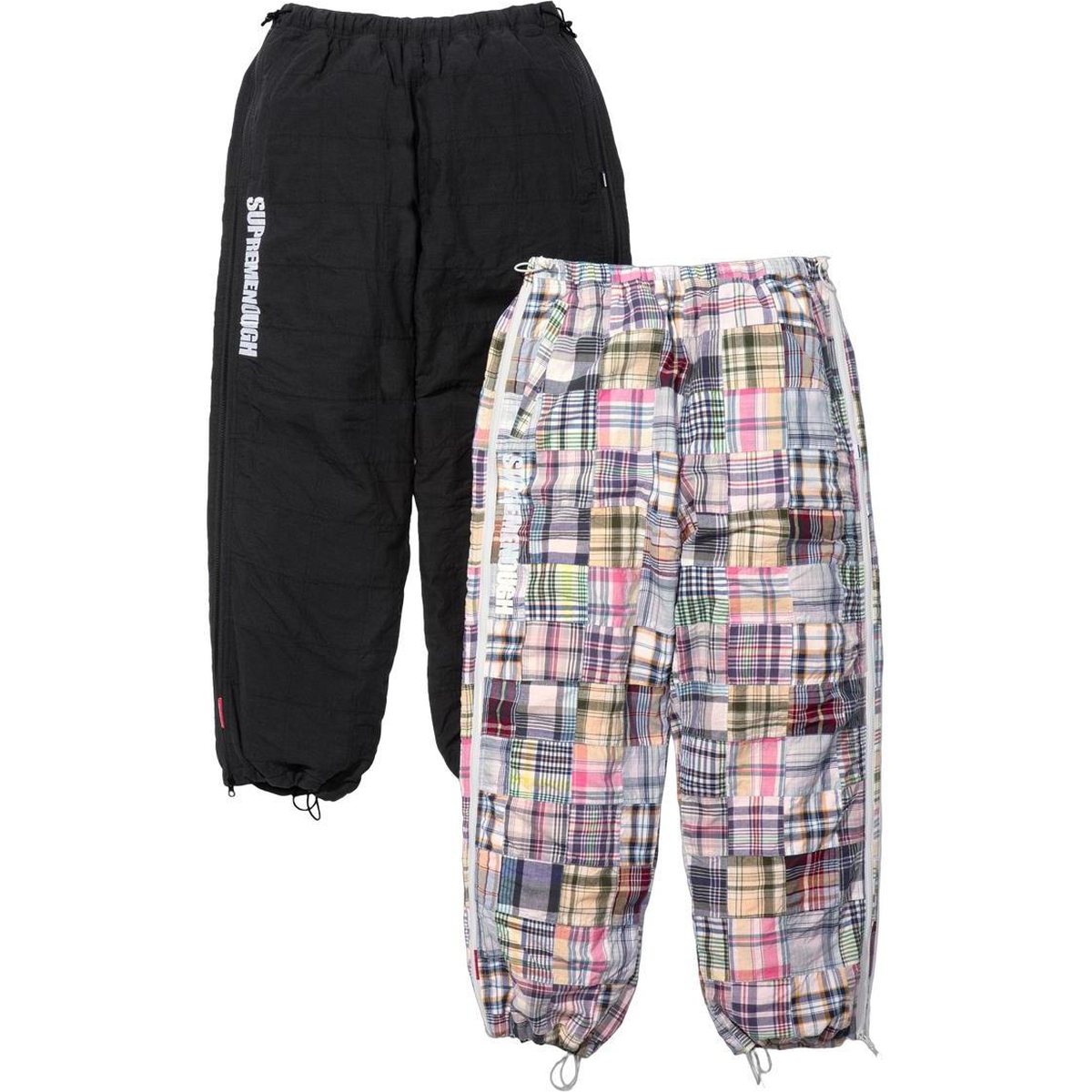 Supreme Supreme GOODENOUGH Patchwork Madras Full Zip Track Pant releasing on Week 15 for spring summer 2025