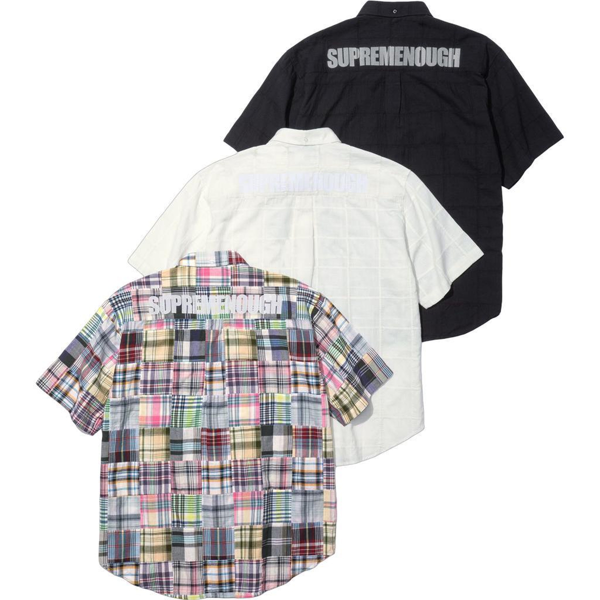 Supreme Supreme GOODENOUGH Patchwork Madras S S Shirt (SS25) - $188