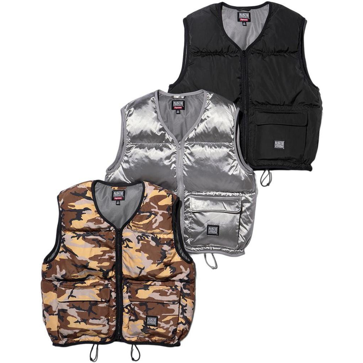 Supreme Supreme Marithé + François Girbaud Down Puffer Vest releasing on Week 6 for spring summer 2025