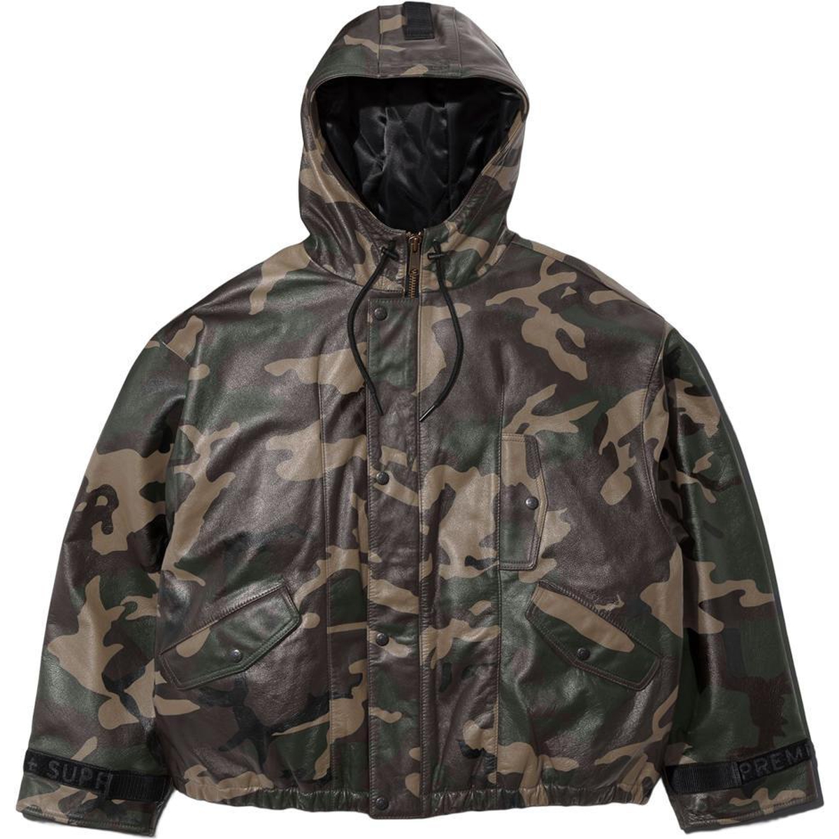 Supreme Supreme Marithé + François Girbaud Hooded Leather Flight Bomber Jacket (SS25) - $748