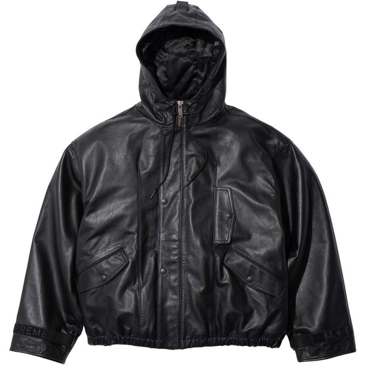 Supreme Supreme Marithé + François Girbaud Hooded Leather Flight Bomber Jacket (SS25) - $748