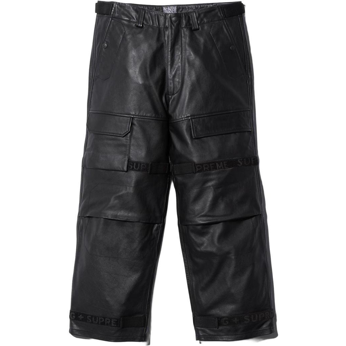 Supreme Supreme Marithé + François Girbaud Shuttle Tape Leather Cargo Pant (SS25) - $548