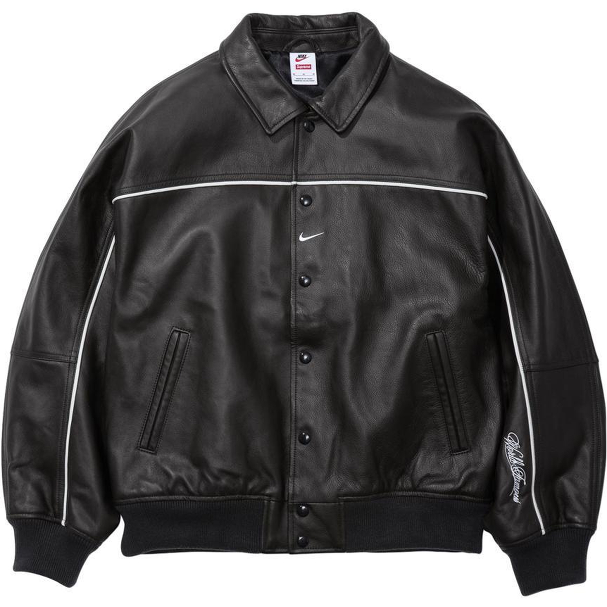 Supreme Supreme Nike Leather Varsity Jacket (SS25) - $698