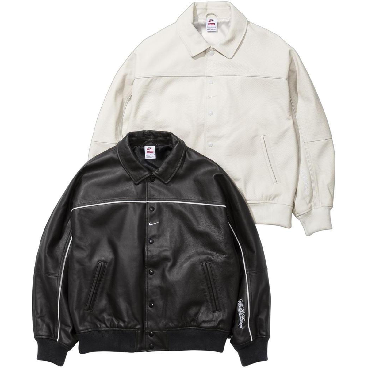 Supreme Supreme Nike Leather Varsity Jacket (SS25) - $698