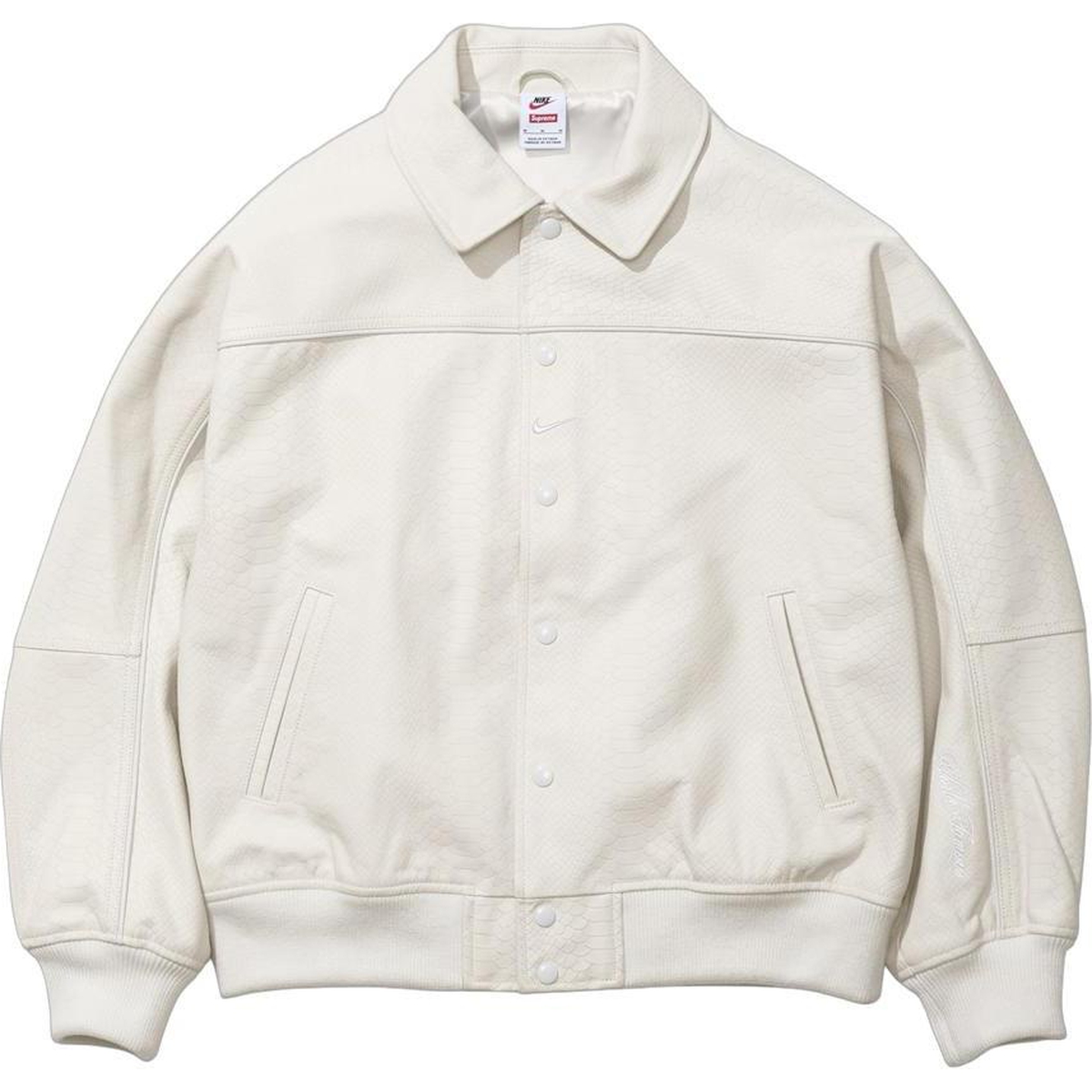 Supreme Supreme Nike Leather Varsity Jacket (SS25) - $698