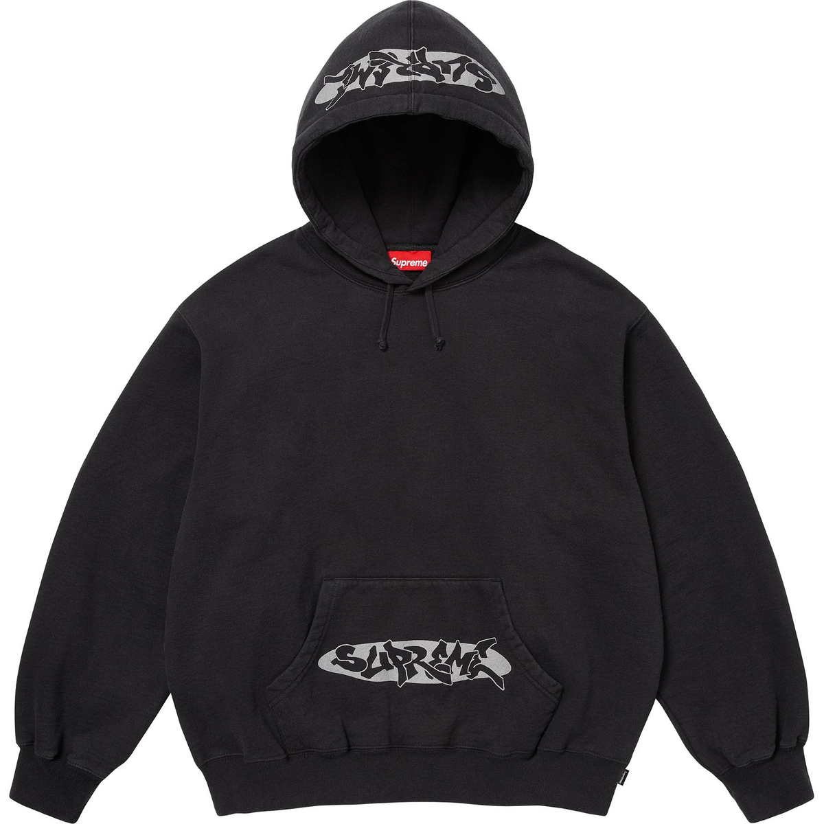Supreme New World Order Hooded Sweatshirt (SS25) - Black - $158