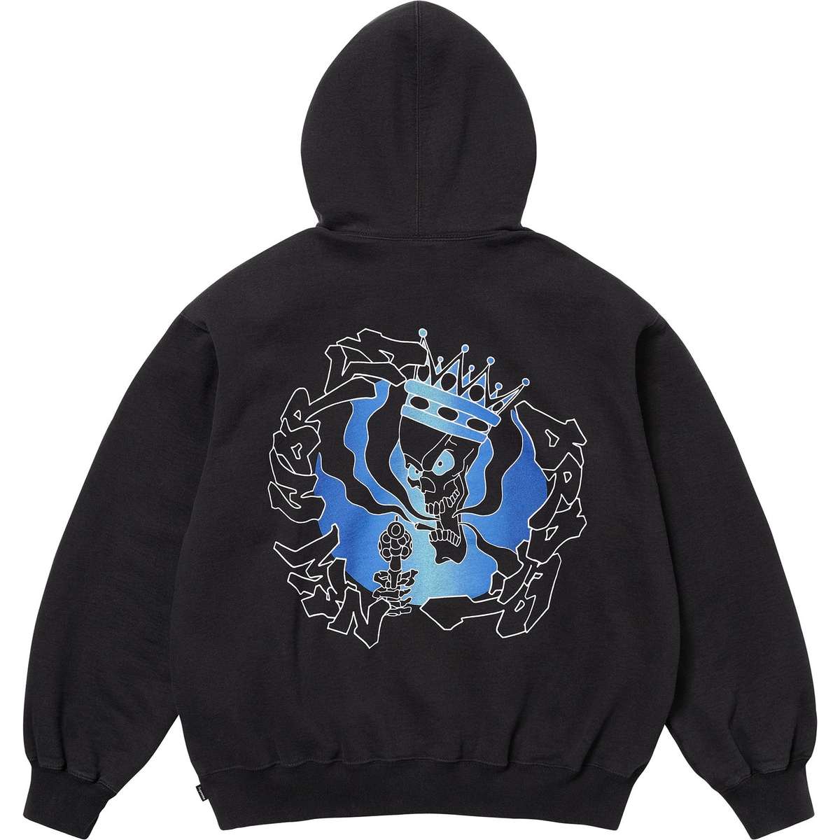 Supreme New World Order Hooded Sweatshirt (SS25) - Black - $158