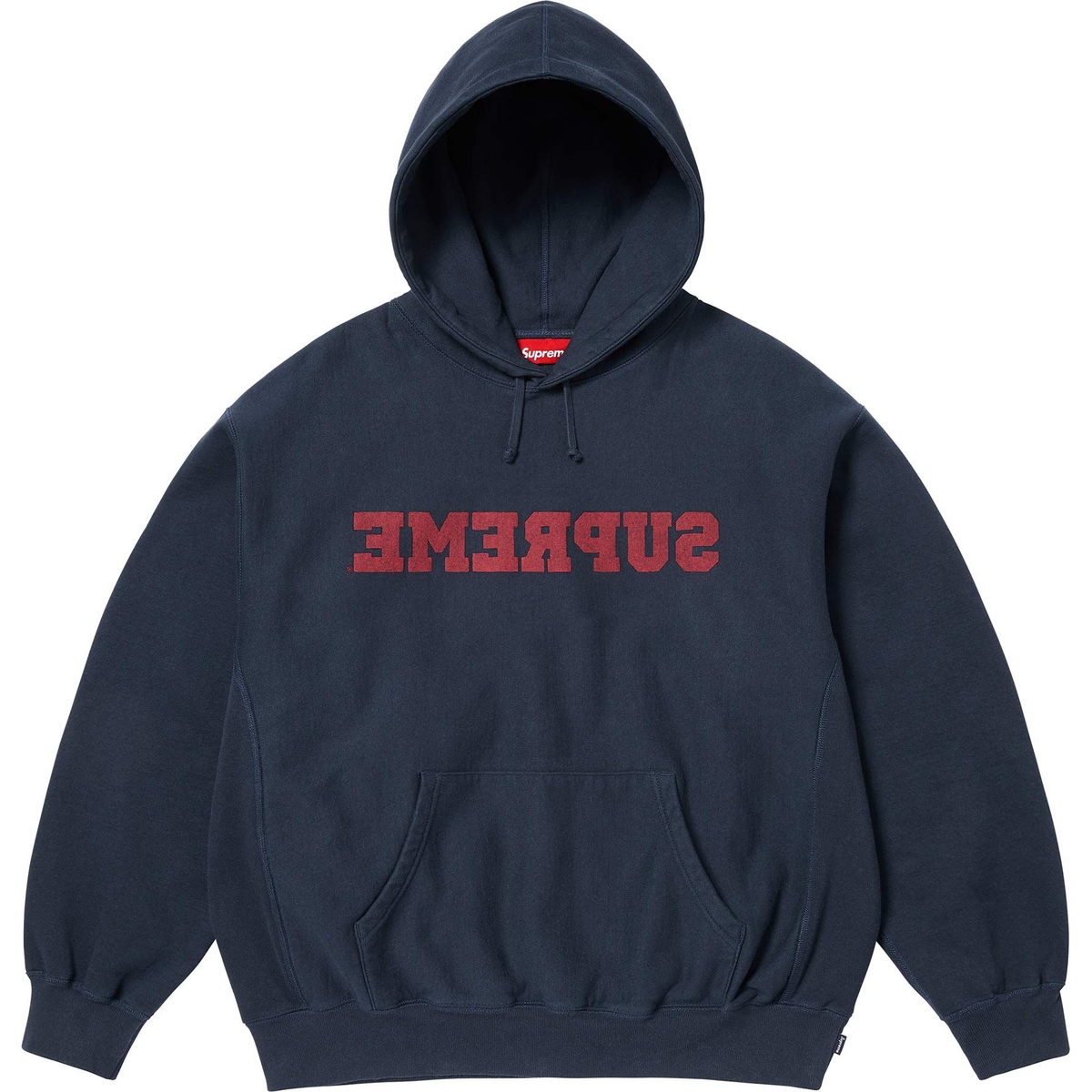 Supreme Reverse Hooded Sweatshirt (SS25) - Navy - $158