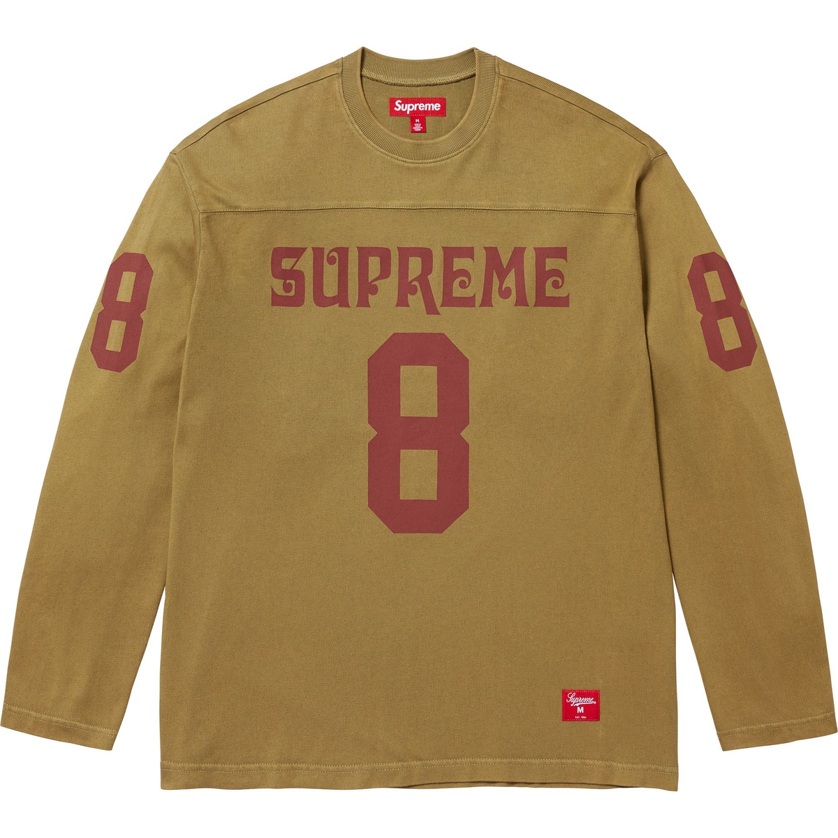 Supreme Affiliated L S Football Top (SS25) - Light Olive - $110