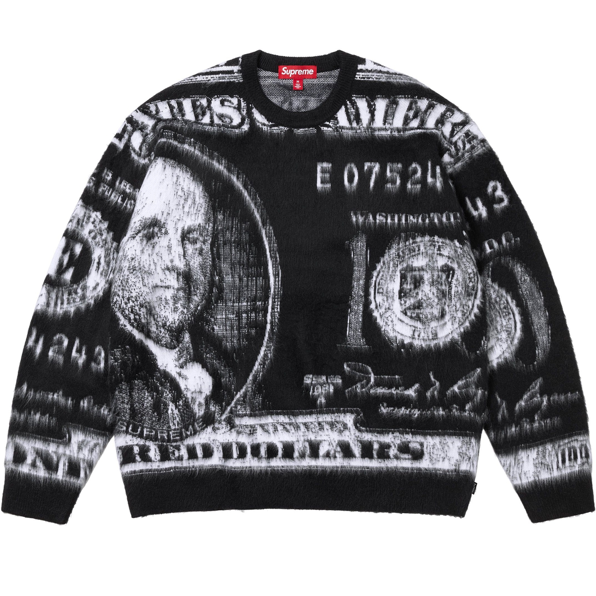 Supreme Money Sweater (SS25) - Black - $158