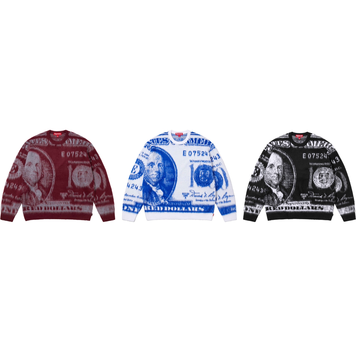 Supreme Money Sweater (SS25) - Group Shots - $158