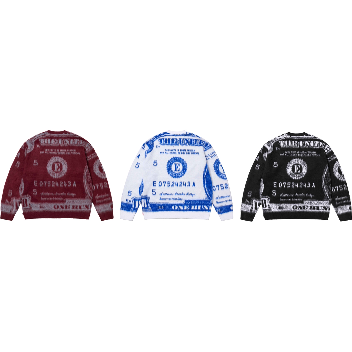 Supreme Money Sweater releasing on Week 6 for spring summer 2025