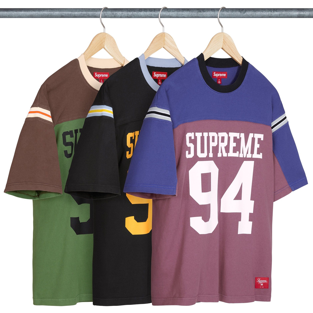 Supreme Split S S Football Top releasing on Week 8 for spring summer 2025