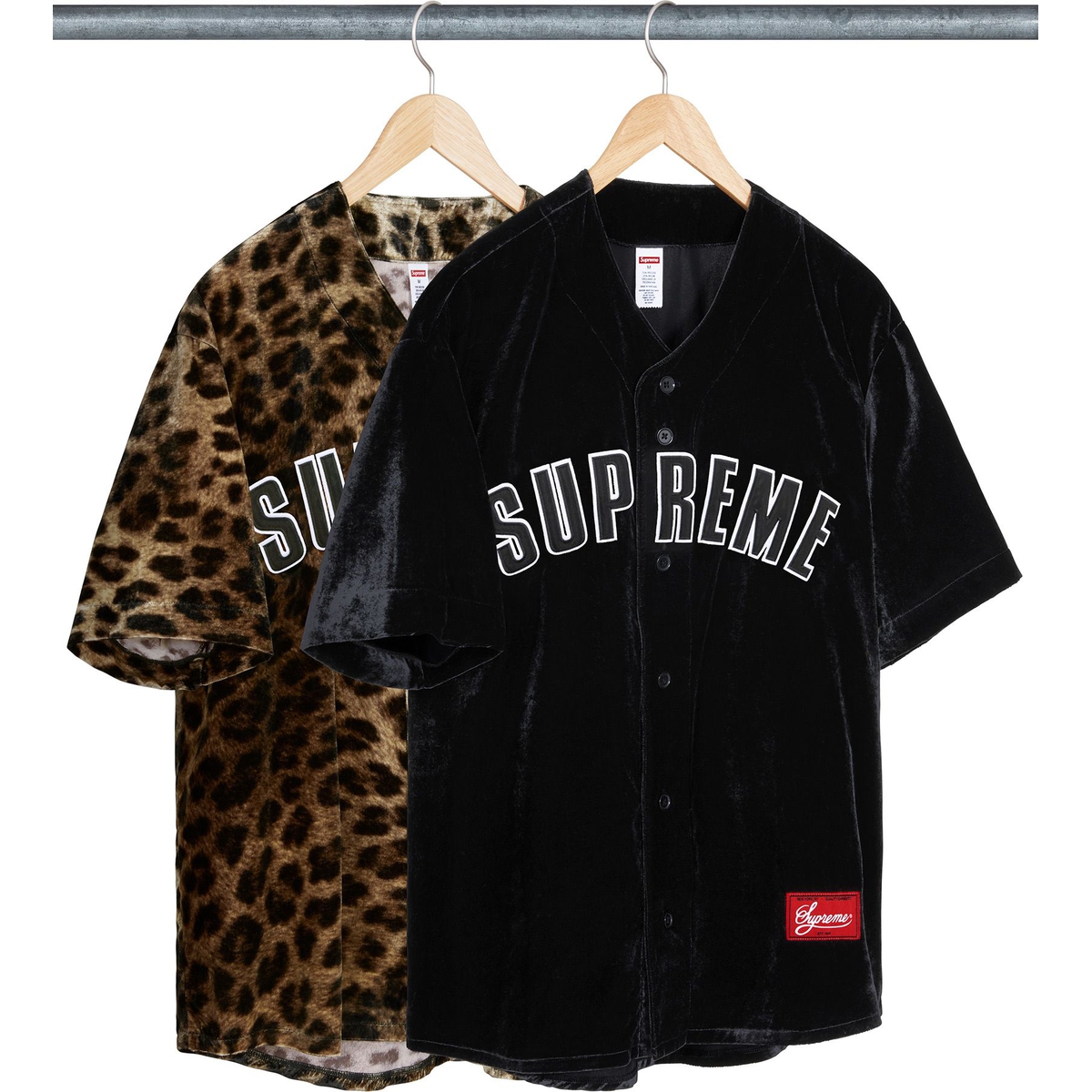 Supreme Velvet Baseball Jersey (SS25) - $188
