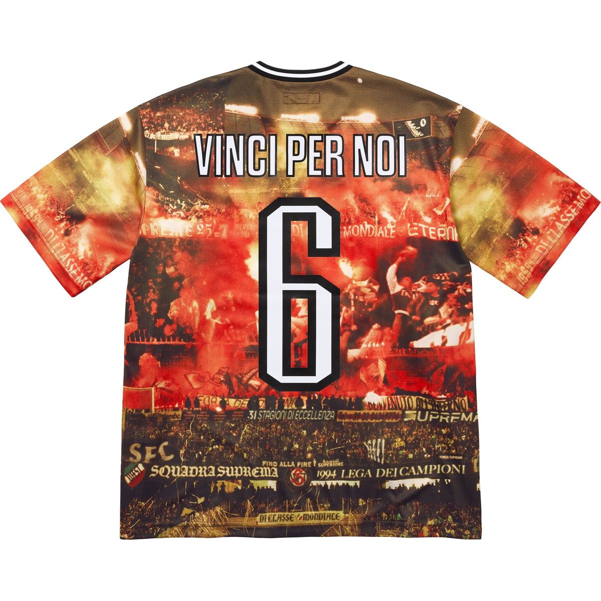 Supreme Vinci Per Noi Soccer Jersey (SS25) - $98