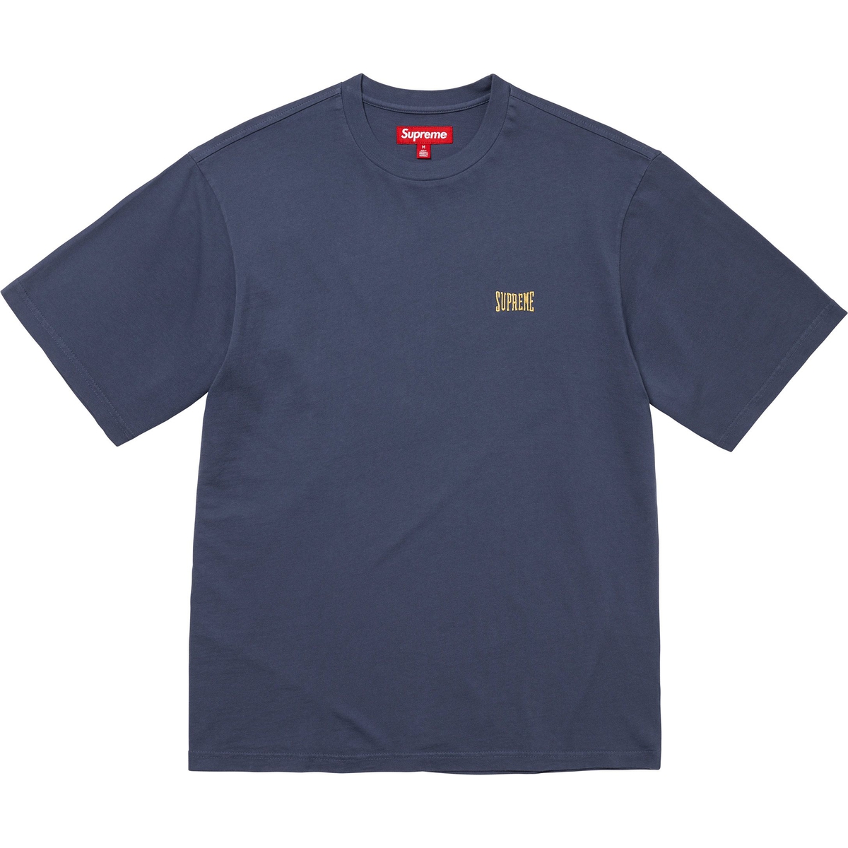 Supreme Warm Up Washed S S Top (SS25) - Navy - $54